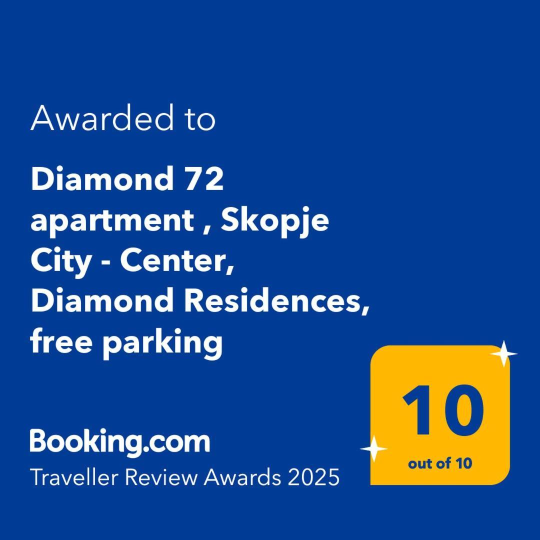 Diamond 72 Apartment , Skopje City - Center, Diamond Residences, Free Parking Esterno foto